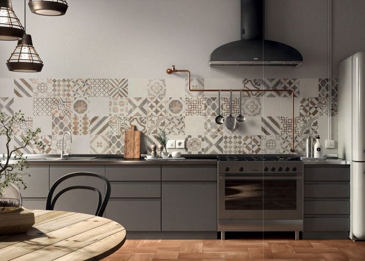 piastrelle cementine-cementine-arredare con i colori-rivestimento cucina