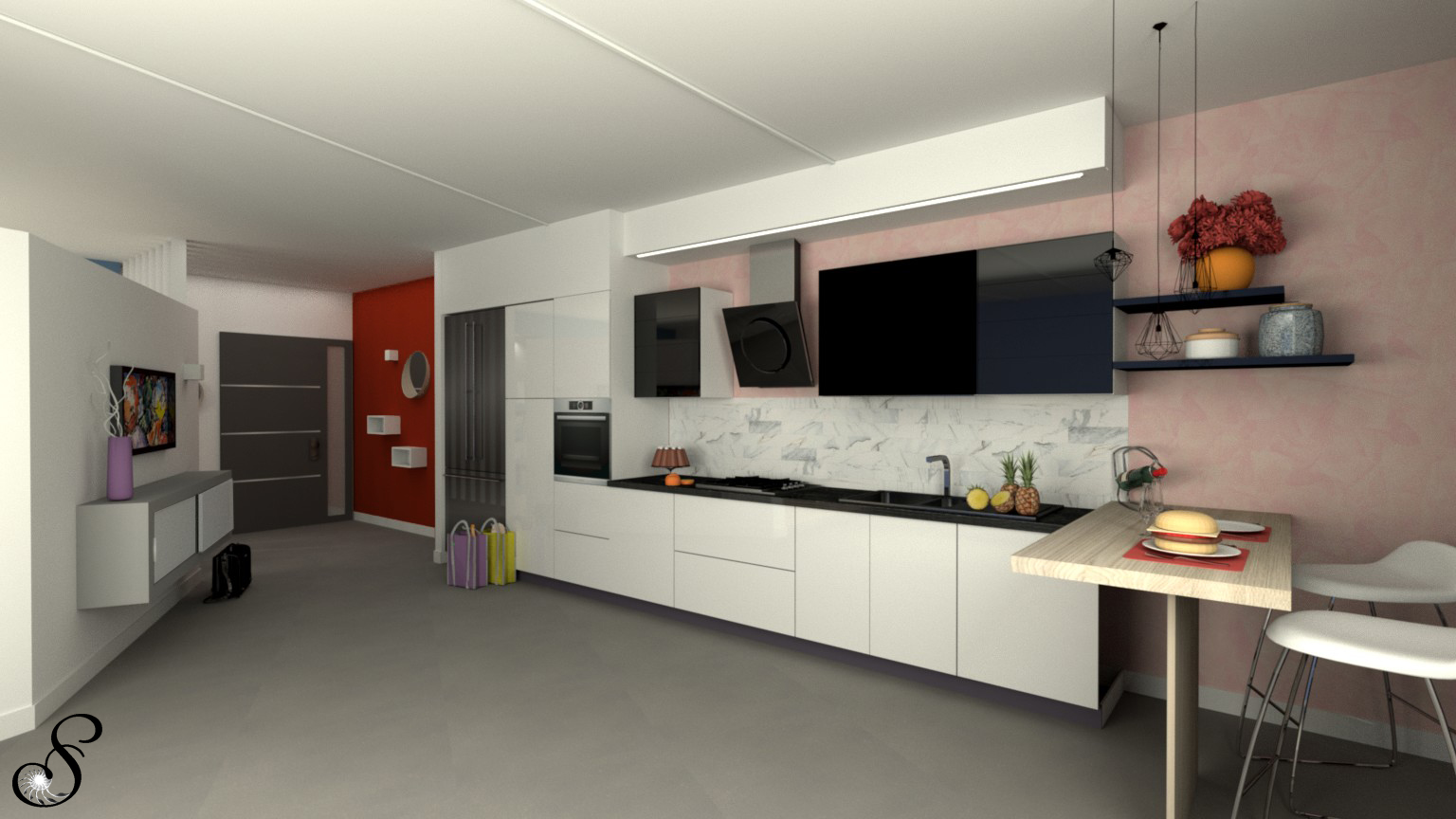 progetta-la-cucina-colore-in-cucina-arte in casa